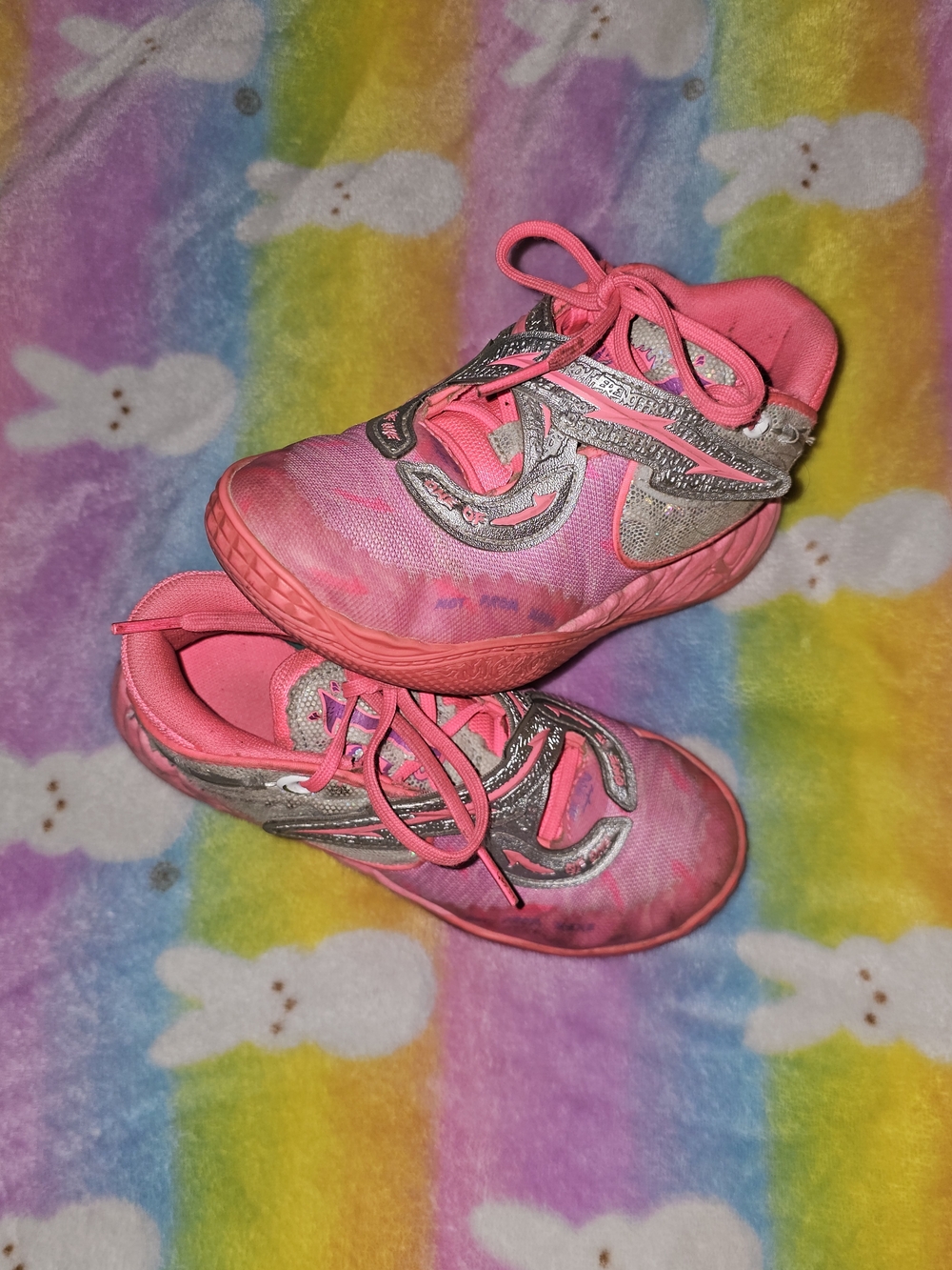 Puma Girls Pink and Silver Athletic Sneakers